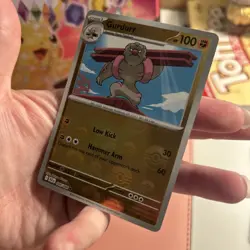 Gurdurr 048/086 Common PokeBall Holo Near Mint Condition Black Bolt - Image 5