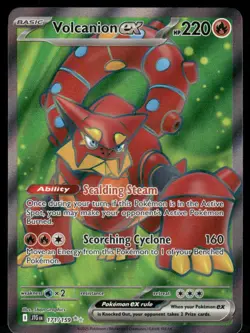 Pokemon Cards Volcanion ex 171/159 Journey Together Ultra Rare NM - Image 1