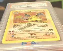 1999 Pokemon Game Charizard - Holo Shadowless PSA VG-EX 4 - Image 4
