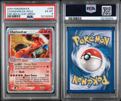 PSA 6 2004 POKEMON EX FIRE RED & LEAF GREEN #105 CHARIZARD EX-HOLO FRLG - Image 3