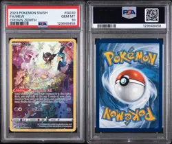 2023 POKEMON SWORD & SHIELD CROWN ZENITH #GG10 FULL ART/MEW PSA 10 - Image 3