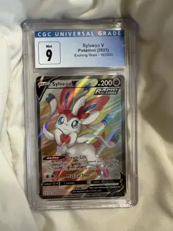✨✨ CGC 10 Pokemon 2021 Sylveon V 183/203 Evolving Skies Full Art - Image 1