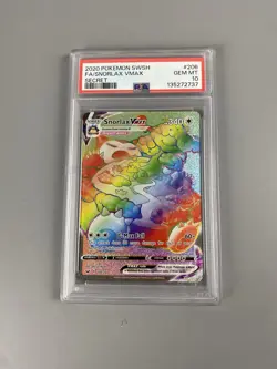 Pokemon Snorlax VMAX 206/202 Full Art Rainbow Secret PSA 10 Gem Mint - Image 1