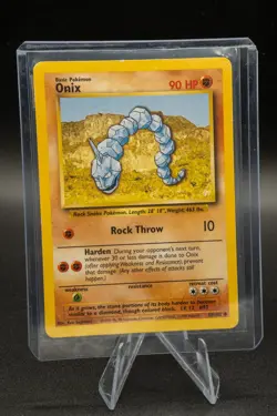 Onix 56/102 Base Set Unlimited Common Pokemon TCG - LP Light Play Condition + - Image 5