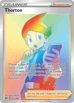 Thorton - 210/196 - Lost Origin Secret Rare - NM - Pokemon - Read Desc. - Image 1
