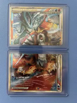 Suicune & Entei LEGEND Top 94/95 & Bottom 95/95 Lightly Played Pokemon HGSS - Image 1