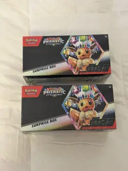 2 POKEMON SCARLET & VIOLET: PRISMATIC EVOLUTIONS SURPRISE BOX - 2 Boxes!! - Image 1