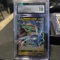 Rayquaza V 100/159 Crown Zenith CGC 10 Gem Mint Pokemon TCG Holo Rare - Image 1