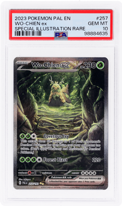 2023 Pokemon Paldea Evolved Wo-Chien Ex Special Illustration Rare #257 PSA 10 - Image 1
