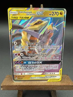 Pokemon Garchomp and Giratina GX 146/236 Unified Minds Tag Team English G - Image 1