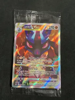 Pokemon TCG *SEALED* Lucario VSTAR SWSH291 Crown Zenith Promo (English) - NM - Image 1