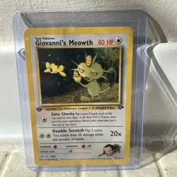 Giovanni's Meowth 43/132 Uncommon Gym Challenge Pokemon - Image 1