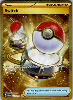 Pokemon TCG - Switch - 206/165 - Scarlet & Violet: 151 - NM Hyper Rare - Image 1