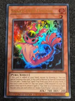 Snake-Eyes Poplar 25LP-EN002 Ultra Rare Yugioh World Championship - Image 1