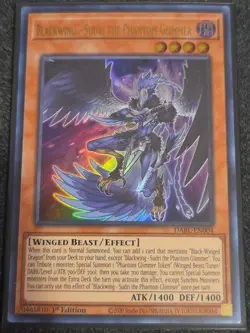 Yugioh Blackwing - Sudri the Phantom Glimmer DABL-EN004 Ultra Rare 1st Ed NM - Image 1