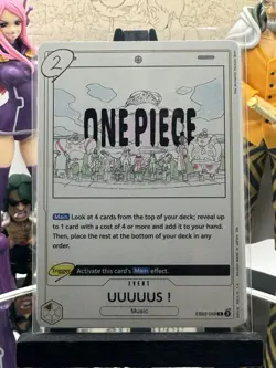 One Piece CG 4 UUUUUS ! EB02-058 Extra Booster Anime 25th Rare! - Image 1