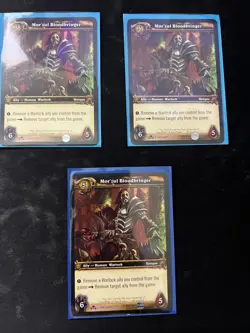 3x World of Warcraft TCG Mor'zul Bloodbringer - Scourgewar 213/270 - Image 1