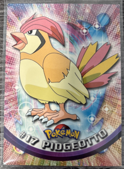 Pidgeotto #17 Topps TV Animation Series 1 Pokemon Card Red Topps Logo HP - Image 1