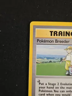 Pokemon Breeder Trainer Card 076/102 Base Set Regular Pokemon TCG LP - Image 2