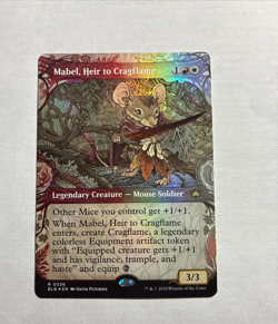 Mabel, Heir to Cragflame (Showcase) - Bloomburrow MTG Foil Plus Bonus Card!!! - Image 1