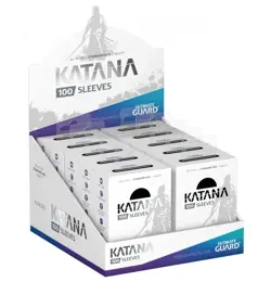 Ultimate Guard Katana Black Standard Size Card Sleeves Display Box [10 Packs] - Image 2