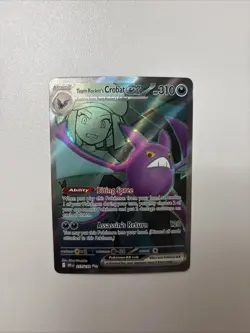 Pokemon TCG Team Rockets Crobat EX 217/182 Destined Rivals Ultra Rare Holo Card - Image 1