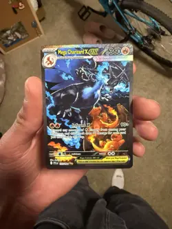 Pokemon TCG Charizard EX Holo Full Art Rare Card 125/094 Me02: Phantasmal Flames - Image 1