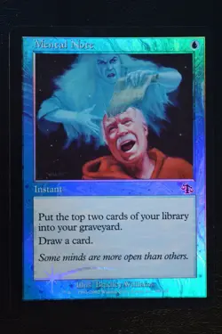 Magic The Gathering MTG MENTAL NOTE FOIL Judgment LP Lightly Played - Image 1