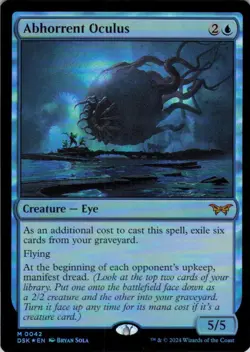 MTG Abhorrent Oculus (42) | NM Foil | Duskmourn: House of Horror {DSK} - Image 2