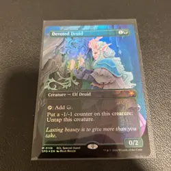 Devoted Druid (Borderless Foil) Special Guest 0138 Lorwyn Eclipsed ECL MTG NM/M - Image 2
