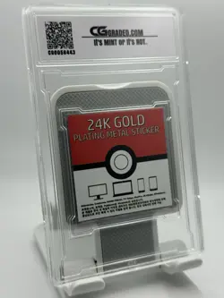 2024 POKEMON POPPING CANDY KOREAN SNORLAX 24K GOLD PLATING METAL STICKER - Image 2