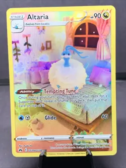Pokemon TCG Altaria GG19/GG70 Full Art Holo Crown Zenith: Galarian Gallery NM - Image 1