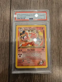 Blaine's Charmeleon 1st Ed. Pokemon Gym Challenge PSA 10 GEM MT 2000 - Image 1