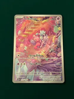 Pokemon Sv02: Paldea Evolved Tinkaton ex 262 SIR + Tinkatink 216 IR Combo Lot - Image 4
