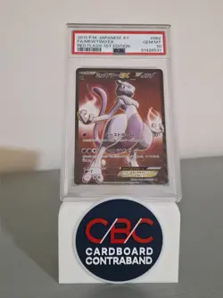 Pokemon Mewtwo EX Red Flash 1st Edition Japanese Full Art #062 PSA 10 Gem Mint - Image 2