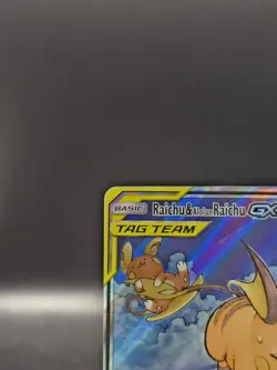 Pokemon Raichu & Alolan Raichu GX 221/236 Tag Team Alt Art Unified Minds Read - Image 2