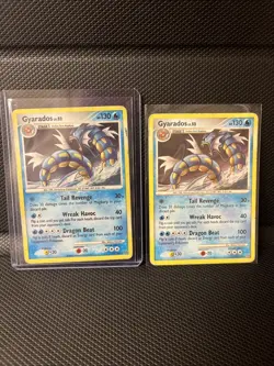 2008 Pokemon Stormfront Gyarados Holo rare and non holo Lot 19/100 - Image 1