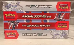 2 sets 4 boxes Pokemon EX & Archaludon EX Collection Box Bundle - Image 1