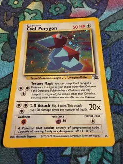 Pokemon TCG English Cool Porygon Holo Black Star Promo #15 - Image 1