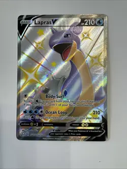 Pokemon Lapras v SV110/SV122 Shining Fates Shiny Vault Holo Rare - Image 1
