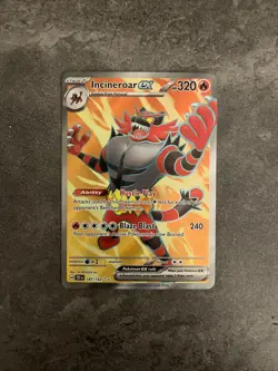 Incineroar EX (Full Art) #187/162 (S&V: Temporal Forces)-Pokemon-Ultra Rare-M/NM - Image 1