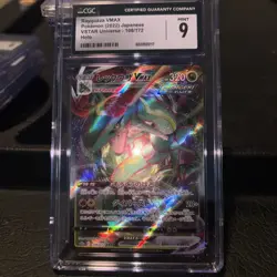 Pokemon TCG Rayquaza VMAX Holo Ultra Rare Japanese V Star universe Cgc 9 - Image 1