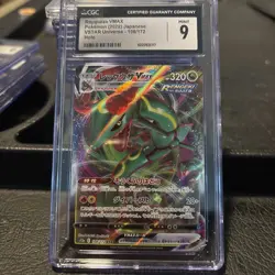 Pokemon TCG Rayquaza VMAX Holo Ultra Rare Japanese V Star universe Cgc 9 - Image 2