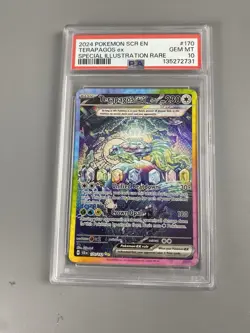 Pokemon TCG Terapagos EX Stellar Crown 170/142 Special Illustration Rare, PSA 10 - Image 1