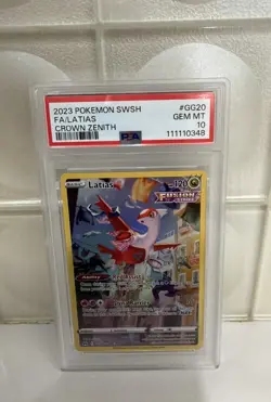 2023 POKEMON SWSH LATIAS CROWN ZENITH FULL ART GG20 PSA 10 GEM MINT 🚀🚀💵 - Image 1