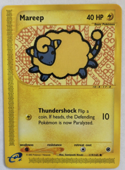Mareep 119/165 Expedition Base Set 2002 Pokemon TCG Non-Holo - Image 2