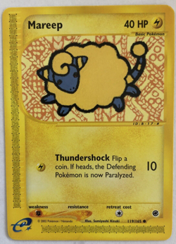 Mareep 119/165 Expedition Base Set 2002 Pokemon TCG Non-Holo - Image 3