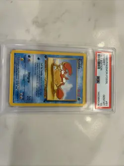 1999 Pokemon Fossil Krabby 1st Edition #51 PSA 10 - Image 1