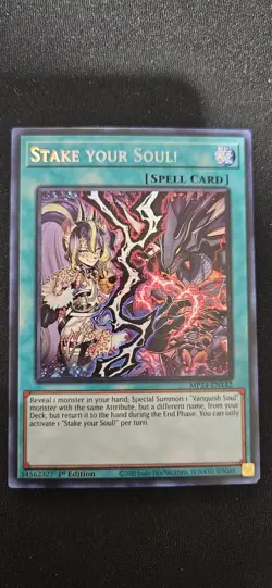 Yu-Gi-Oh! - Near Mint - Stake your Soul! - MP24-EN142 - Prismatic Secret Rare - Image 1
