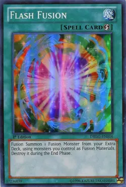 DRLG-EN016 Flash Fusion Super Rare 1st Edition Near Mint YuGiOh TCG - Image 1